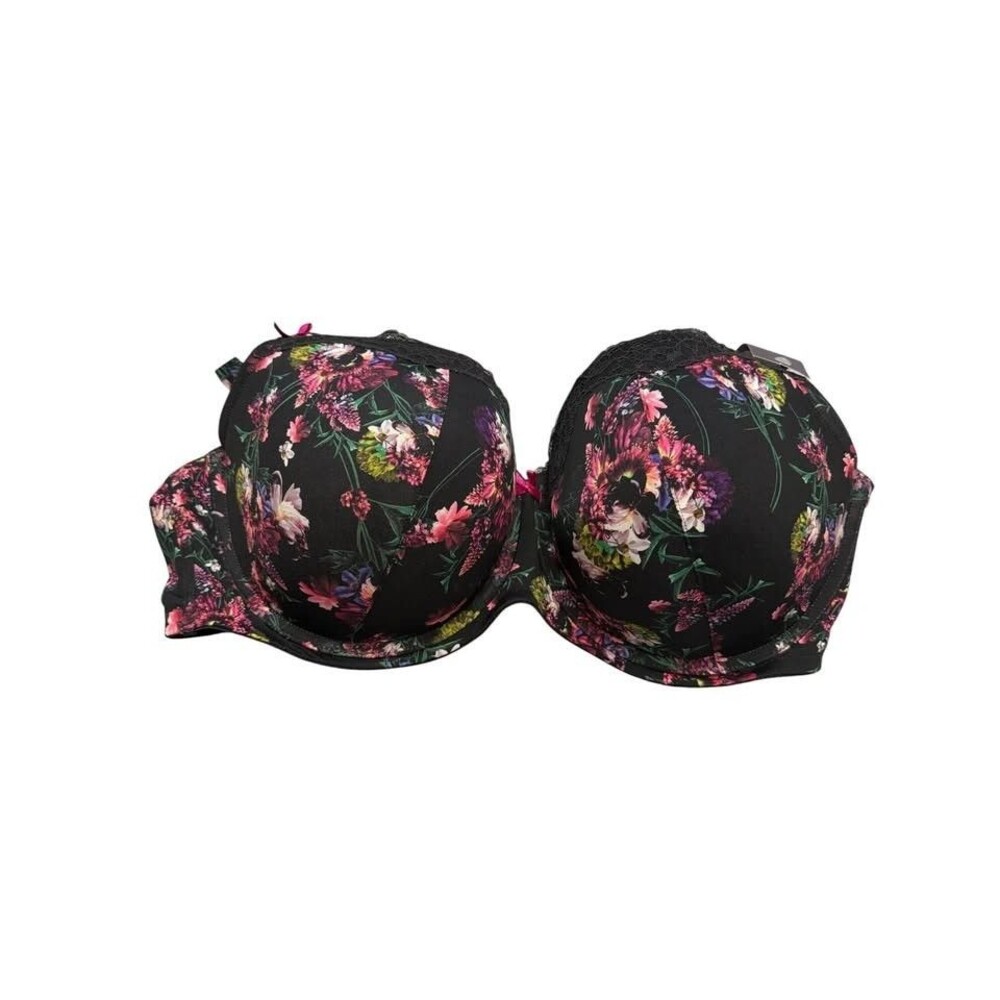 Cacique The Seriously Sexy Collection Torrid Floral Print Bra 44DDD